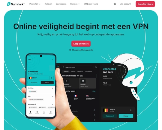 Surfshark: bescherming tegen identiteitsdiefstal en oplichting, antivirus, VPN